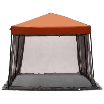 Camping-Zelt-Set 2 pcs Grau und Orange Taffeta und Stoff