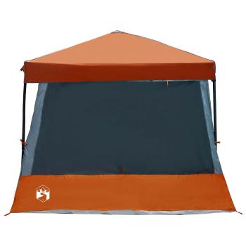 Camping-Zelt-Set 2 pcs Grau und Orange Taffeta und Stoff