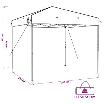 Camping-Zelt-Set 2 pcs Grau und Orange Taffeta und Stoff