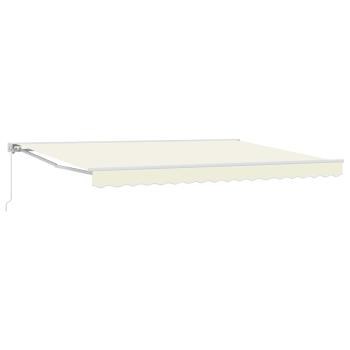 Manuell einziehbare Markise Creme 4,5 x 3,5 m