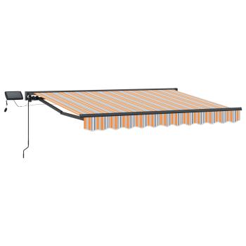 Manueller Markisenrahmen mit LEDs 3 x 2,5 m