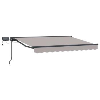 Manueller Markisenrahmen mit LEDs 3 x 2,5 m