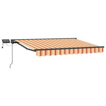 Manuelle Markise mit Solar-LED 3,5 x 2,5 m