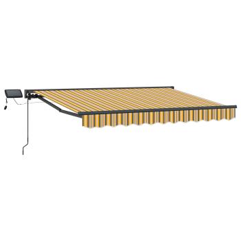 Manueller Markisenrahmen mit LEDs 3,5 x 2,5 m