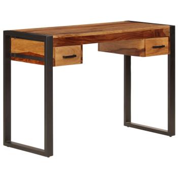Schreibtisch mit 2 Schubladen 110x50x77 cm Massivholz Akazie