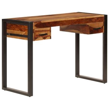 Schreibtisch mit 2 Schubladen 110x50x77 cm Massivholz Akazie