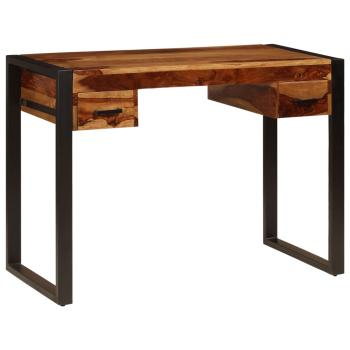 Schreibtisch mit 2 Schubladen 110x50x77 cm Massivholz Akazie