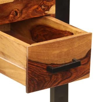 Schreibtisch mit 2 Schubladen 110x50x77 cm Massivholz Akazie