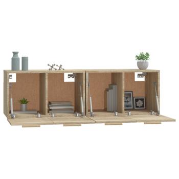 Wandschränke 2 Stk. Sonoma-Eiche 60x36,5x35 cm Holzwerkstoff