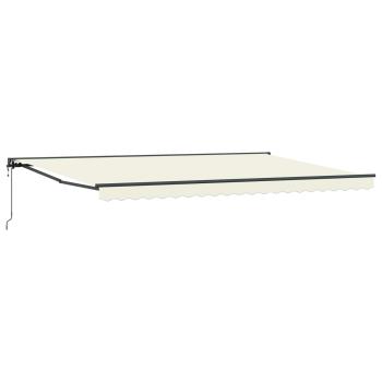 Markisenrahmen Creme 500 x 300 cm Polyester mit PU-Beschichtung