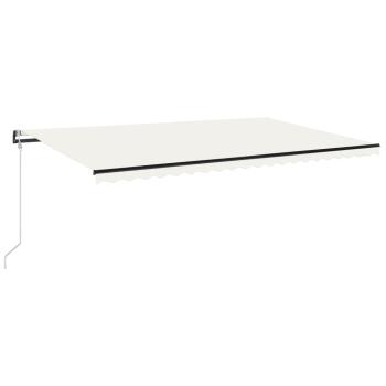 Automatische Markise mit LED & Windsensor 500x350 cm Creme