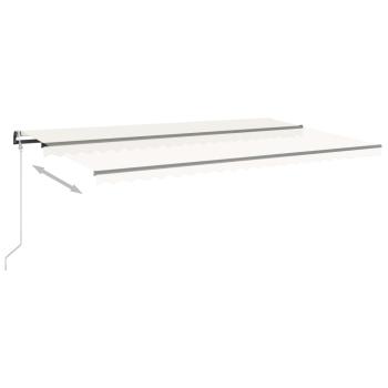 Automatische Markise mit LED & Windsensor 500x350 cm Creme