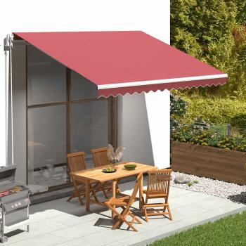 ARDEBO.de - Ersatzstoff für Markise Burgunderrot 400x350 cm Polyester