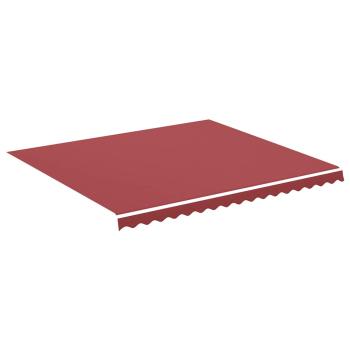Ersatzstoff für Markise Burgunderrot 400x350 cm Polyester