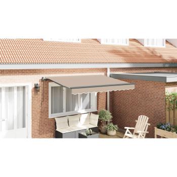 Einziehbare Markise Beige 300 x 200 cm Stoff