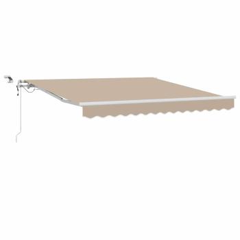 Ausziehbare Markise Beige 300 x 250 cm Polyester