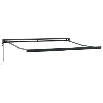 Ausziehbare Markise Beige 300 x 250 cm Stoff und Metall
