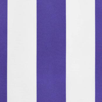Markisenvolant Blau und Weiß Gestreift 450 cm