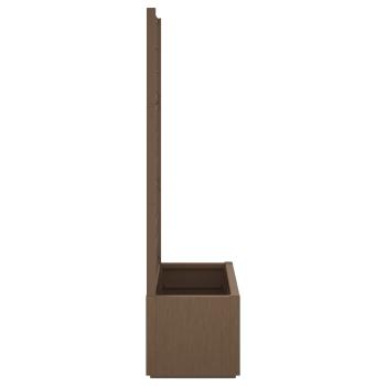 Gartenpflanzer mit Gitter Braun 80 x 36 x 140 cm PP