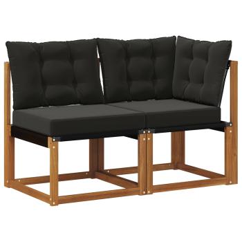 2 stk. Outdoor Mittel- und Ecksofa Natur