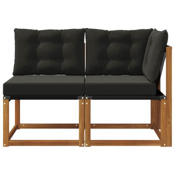 2 stk. Outdoor Mittel- und Ecksofa Natur