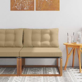 ARDEBO.de - Sectional Sofa Einheiten Massivholz Akazie Natur