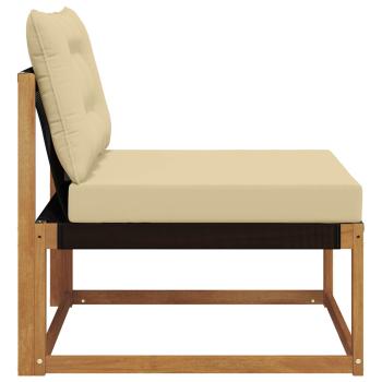 Sectional Sofa Einheiten Massivholz Akazie Natur
