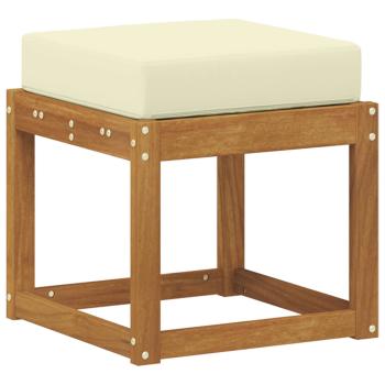 Outdoor Hocker Bank Massivholz Akazie Natur