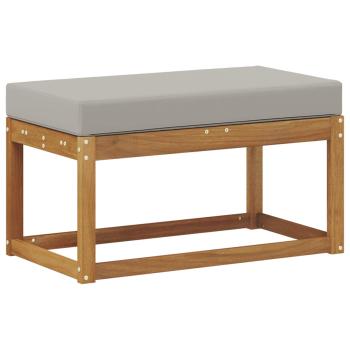 Outdoor Hocker Bank Massivholz Akazie Natur