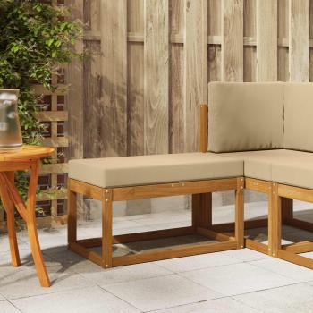 ARDEBO.de - Outdoor Hocker Bank Massivholz Akazie Natur