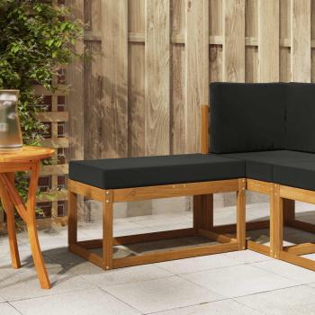 ARDEBO.de - Outdoor Hocker Bank Massivholz Akazie Natur