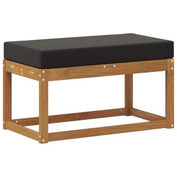 Outdoor Hocker Bank Massivholz Akazie Natur