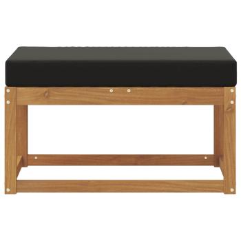 Outdoor Hocker Bank Massivholz Akazie Natur