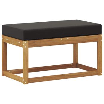 Outdoor Hocker Bank Massivholz Akazie Natur
