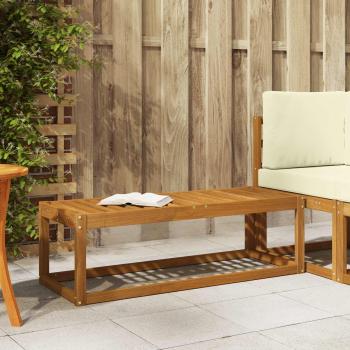 ARDEBO.de - Outdoor Hocker Bank Massivholz Akazie Natur 115 x 43 x 37 cm