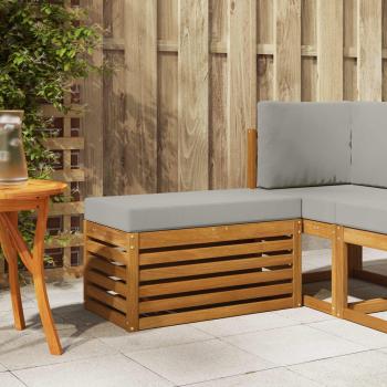 ARDEBO.de - Outdoor Hocker Bank Massivholz Akazie Natur