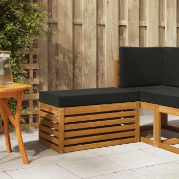 ARDEBO.de - Outdoor Hocker Bank Massivholz Akazie Natur