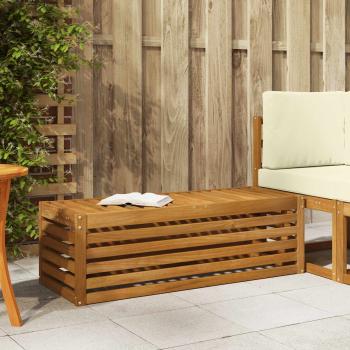 ARDEBO.de - Outdoor Hocker Bank Massivholz Akazie Natur 115 x 43 x 37 cm