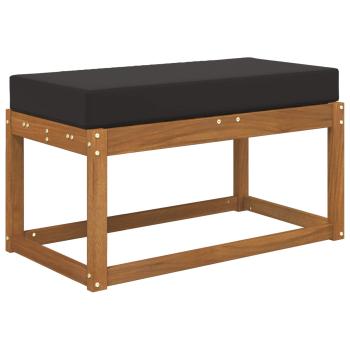 Sitzkissen für Outdoor Schwarz 80 x 40 x 8 cm 100 % Polyester