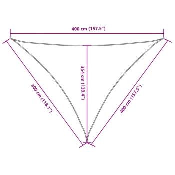 Sonnensegel Oxford-Gewebe Dreieckig 3x4x4 m Orange