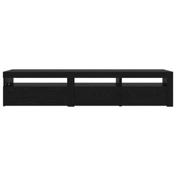 TV-Schränk 2 pcs Schwarz Eichen-Optik 195 x 35 x 40 cm