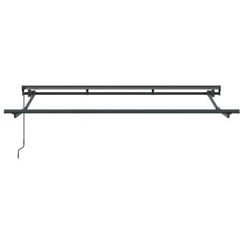 Manuell einziehbare Markise Braun 3,5 x 2 m
