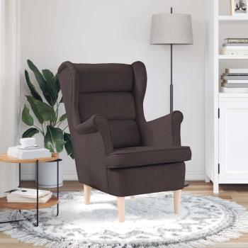 Sessel Dunkelbraun 74x84x100 cm Stoff