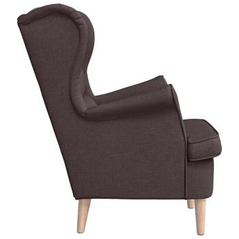 Sessel Dunkelbraun 74x84x100 cm Stoff