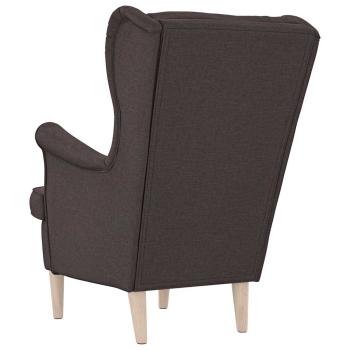 Sessel Dunkelbraun 74x84x100 cm Stoff