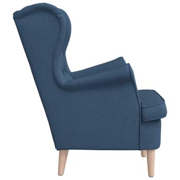 Sessel Blau 74x84x100 cm Stoff