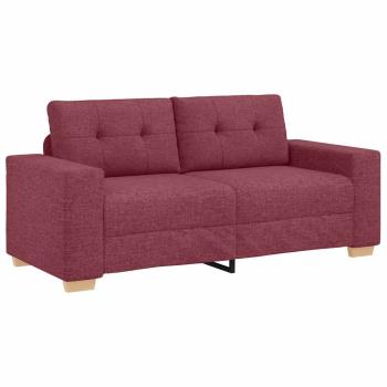 Loveseat-Sofa Weinrot 180x77x82 cm Stoff