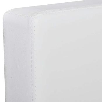 Modulsofa 3-Sitzer Kunstleder Weiß
