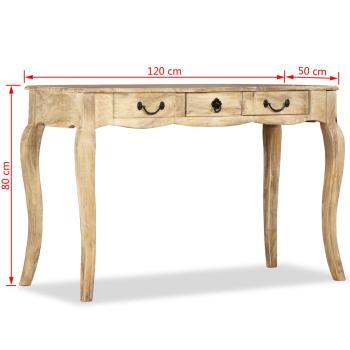 Konsolentisch Mangoholz Massiv 120x50x80 cm