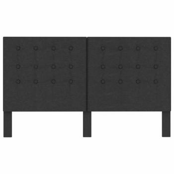Kopfteil Getuftet Dunkelgrau Stoff 180 x 200 cm